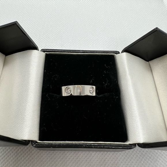 Diamond and stainless steel band - Picture 3 of 3